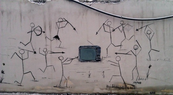 Graffiti in Tehran by street-art group Geo, from https://www.facebook.com/IranGraffiti